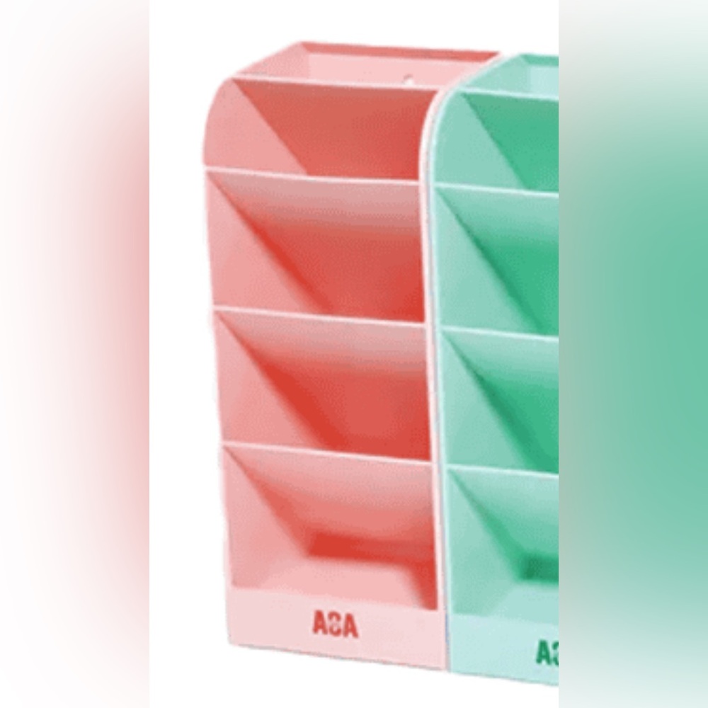 Set of 2 Pink Makeup Organizers